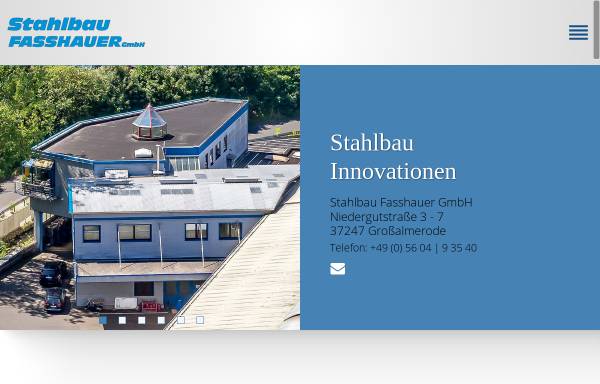 Vorschau von www.stahlbau-fasshauer.de, Stahlbau Fasshauer GmbH