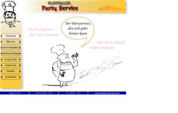 Vorschau von www.rustikaler-partyservice.de, Rustikaler Partyservice Jürgen Kreicha