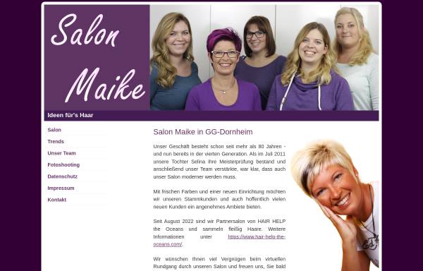 Vorschau von www.salon-maike.de, Salon Maike