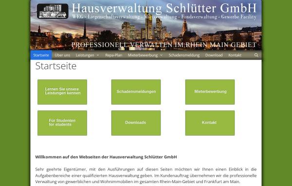 Vorschau von www.hv-schluetter-gmbh.de, Hausverwaltung Schlütter GmbH