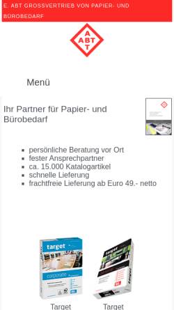 Vorschau der mobilen Webseite www.eabt.de, E. Abt