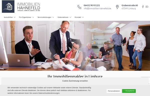 Vorschau von immobilien-hahnefeld.de, Immobilien Frank Hahnefeld