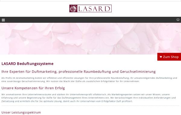 Vorschau von www.lasard.de, Lasard Beduftungssysteme