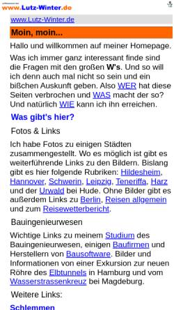 Vorschau der mobilen Webseite www.lutz-winter.de, Winter, Lutz