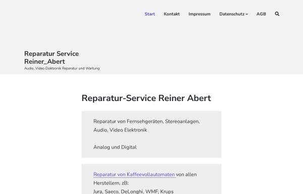 Vorschau von www.abert.de, Reiner Abert, Monitor-Fernseh-Reparaturservice