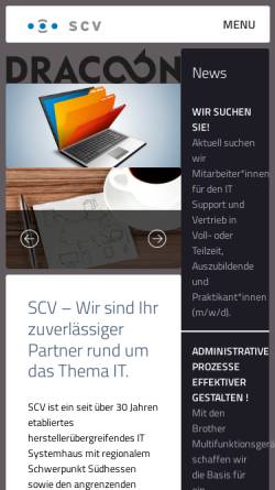 Vorschau der mobilen Webseite www.scv.de, SCV GmbH
