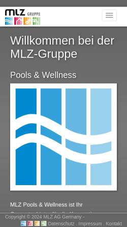 Vorschau der mobilen Webseite www.mlz.de, MLZ-Haustechnik GmbH