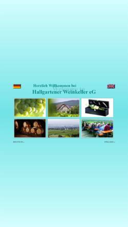 Vorschau der mobilen Webseite www.hallgartener-wein.de, Hallgartener Winzergenossenschaft eG