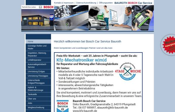Vorschau von www.kfz-bauroth.de, KfZ-Werkstatt Bauroth