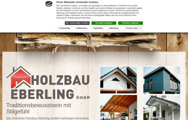 Vorschau von www.holzbau-eberling.de, Holzbau Eberling GmbH
