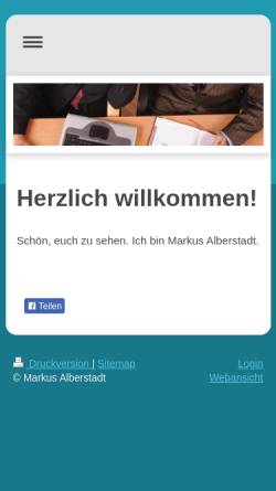 Vorschau der mobilen Webseite alberstadt.de, IT Dienstleistungen Markus Alberstadt