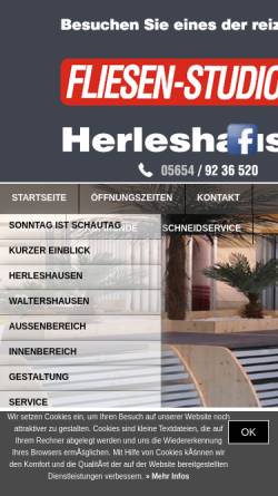 Vorschau der mobilen Webseite www.fliesen-studio-arnold.de, Fliesen-Studio Christian Arnold
