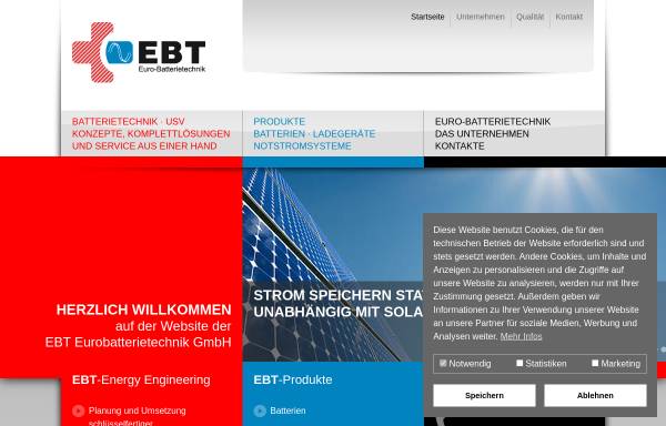 Vorschau von www.eurobatterietechnik.de, EBT Euro-Batterietechnik GmbH
