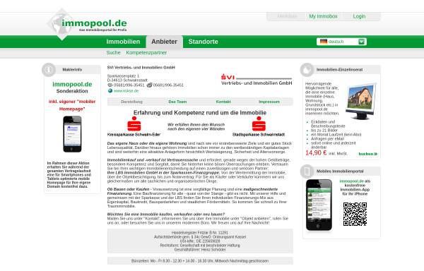 Vorschau von www.immopool.de, LBS Immobilien GmbH