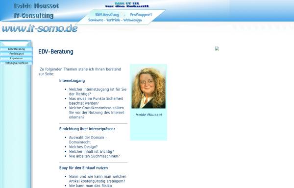 Vorschau von www.it-somo.de, Isolde Moussot IT-Consulting
