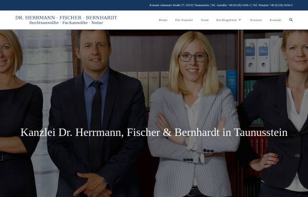 Vorschau von www.rechtsanwalt-taunusstein.de, Rechtsanwälte und Notar Dr. Herrmann, Simon & Fischer