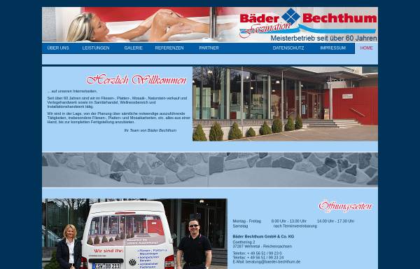 Vorschau von www.baeder-bechthum.de, Bäder Bechthum GmbH & Co. KG