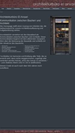 Vorschau der mobilen Webseite elansari.de, Architekturbüro El Ansari
