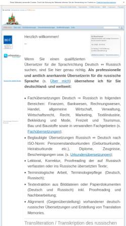 Vorschau der mobilen Webseite www.german-russian.eu, Dr. Elena Franzreb - Öffentlich bestellte und beeidigte Übersetzerin für die russische Sprache