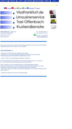 Vorschau der mobilen Webseite www.visafrankfurt.de, Visa-Service