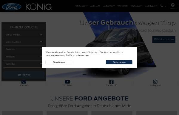 Vorschau von www.ford-koenig.de, Autohaus am Hessenring GmbH & Co. KG