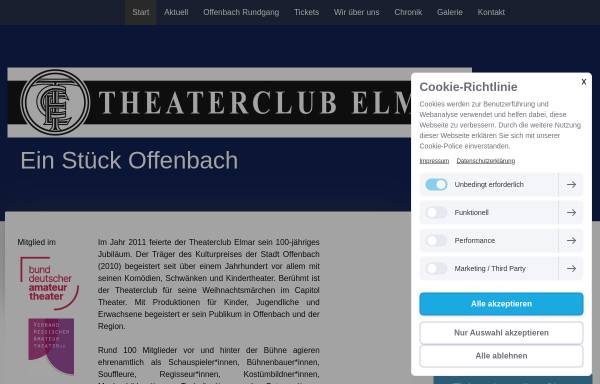 Vorschau von www.theaterclub-elmar.de, Theaterclub Elmar