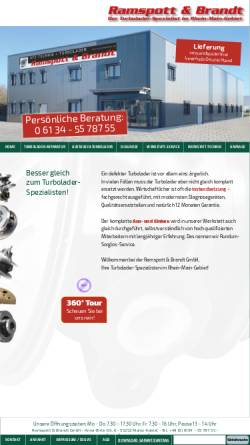 Vorschau der mobilen Webseite www.turboreparatur.de, Ramspott & Brandt GbR