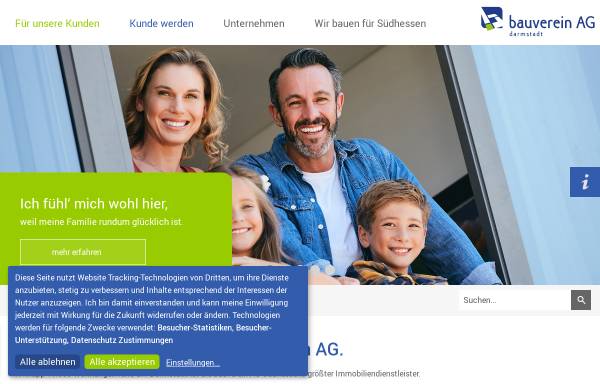 Vorschau von www.bauvereinag.de, Bauverein AG
