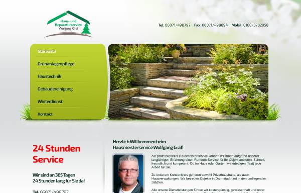 Vorschau von www.graf-hausmeisterservice.de, Haus- und Reparaturservice Wolfgang Graf