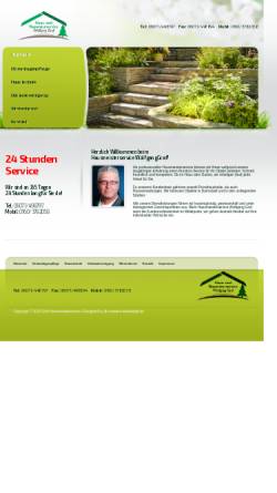 Vorschau der mobilen Webseite www.graf-hausmeisterservice.de, Haus- und Reparaturservice Wolfgang Graf