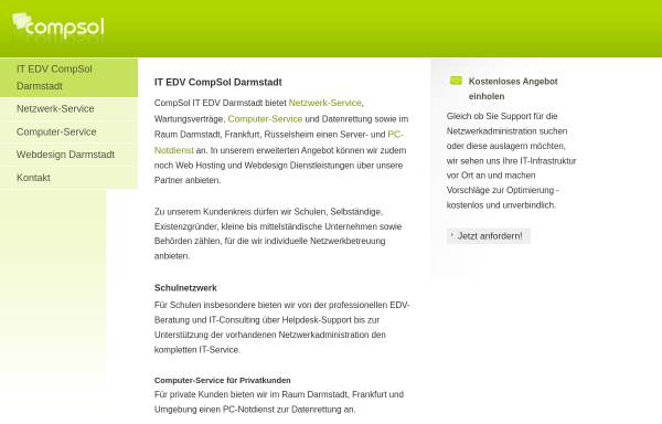 Vorschau von www.compsol.de, CompSol Netzwerk-Service