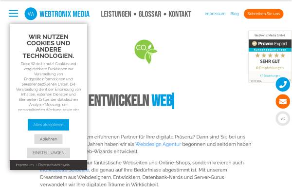 Vorschau von www.webtronix.de, Webtronix Media GbR
