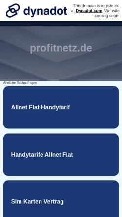 Vorschau der mobilen Webseite www.profitnetz.de, Profitnetz