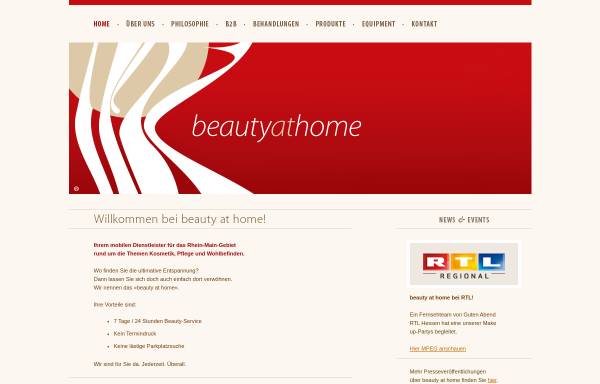 Vorschau von www.beautyathome.de, Beauty at home
