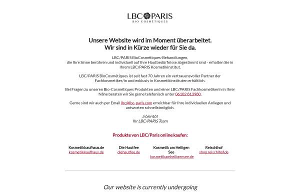 Vorschau von www.lbc-paris.com, Lbc/Paris BioCosmétiques Deutschlandvertrieb GmbH & Co. KG