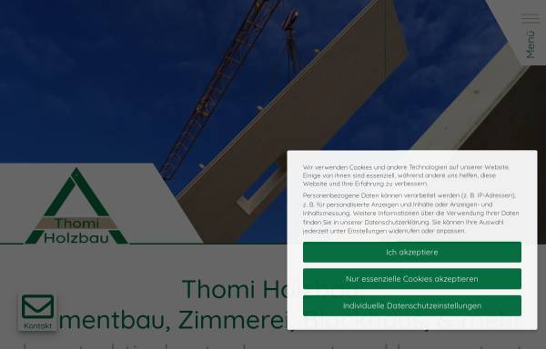 Vorschau von thomi-holzbau.ch, Thomi Holzbau