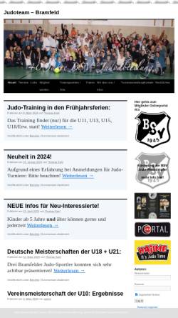 Vorschau der mobilen Webseite www.judoteam-bramfeld.de, Bramfelder SV
