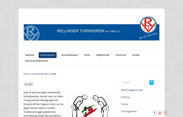 Vorschau von www.rtvjudo.de, Rellinger-TV Judo