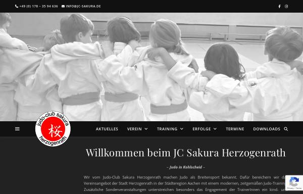 Vorschau von www.jc-sakura.de, Judo-Club Sakura Herzogenrath e.V.