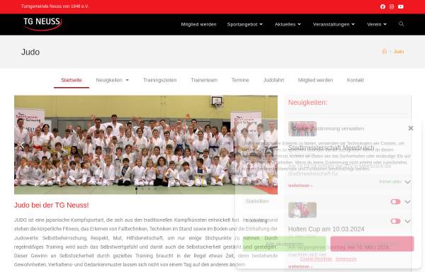 Vorschau von www.tg-neuss-judo.de, TG Neuss Judo Abteilung