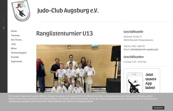 Vorschau von www.judoabteilung.de, PostSV Telekom Augsburg