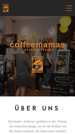 Vorschau der mobilen Webseite www.coffeemamas.de, Coffeemamas