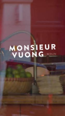 Vorschau der mobilen Webseite www.monsieurvuong.de, Monsieur Vuong
