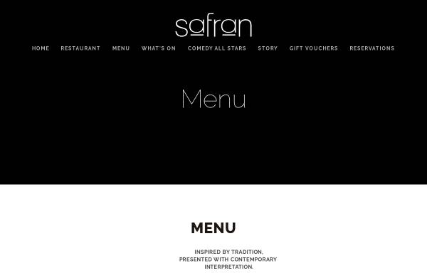 Vorschau von www.safranrestaurant.com.au, Restaurant Safran