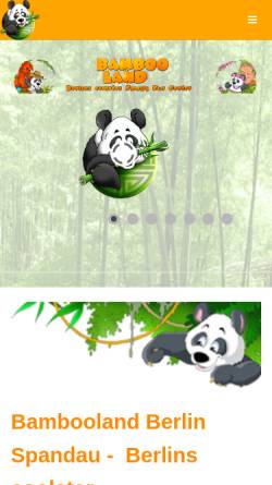 Vorschau der mobilen Webseite www.bamboo-land.de, Bambooland