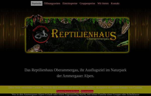 Vorschau von www.reptilien-haus.de, Reptilienhaus Oberammergau