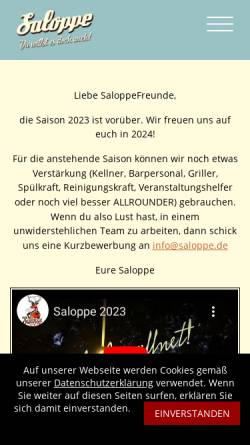 Vorschau der mobilen Webseite www.saloppe.de, Saloppe