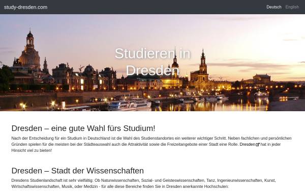 Vorschau von study-dresden.com, Studieren in Dresden