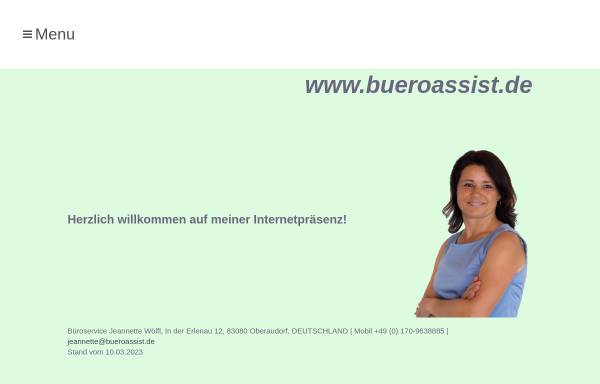 Vorschau von www.bueroassist.de, Büroservice Jeannette Degner