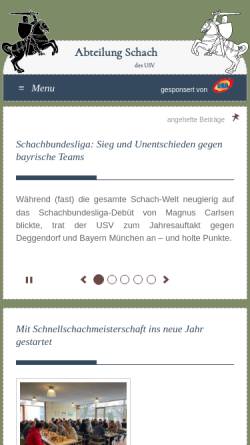 Vorschau der mobilen Webseite usv-tu-schach.de, Abteilung Schach des USV TU Dresden e.V.